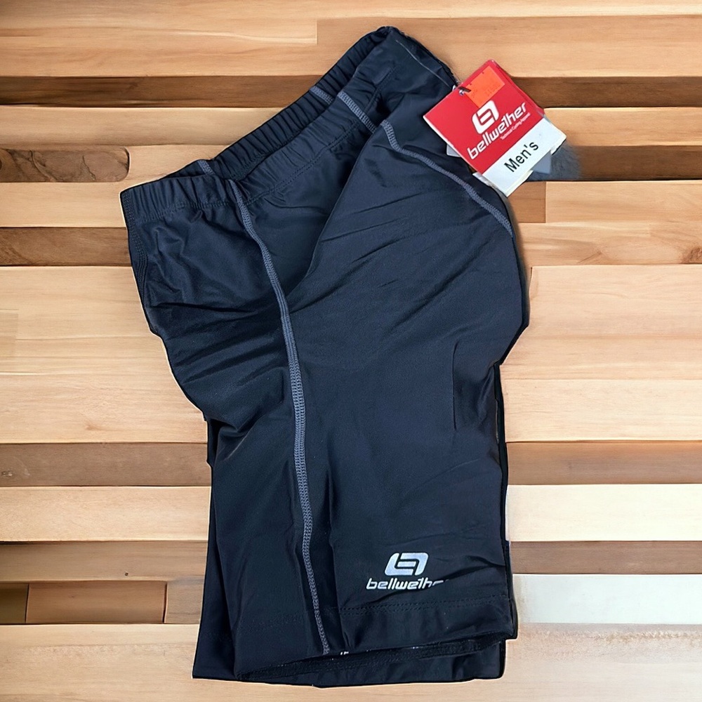 NOS NWT New Bellwether Men’s Black Padded MN Criterium Cycling Bike Shorts Small
